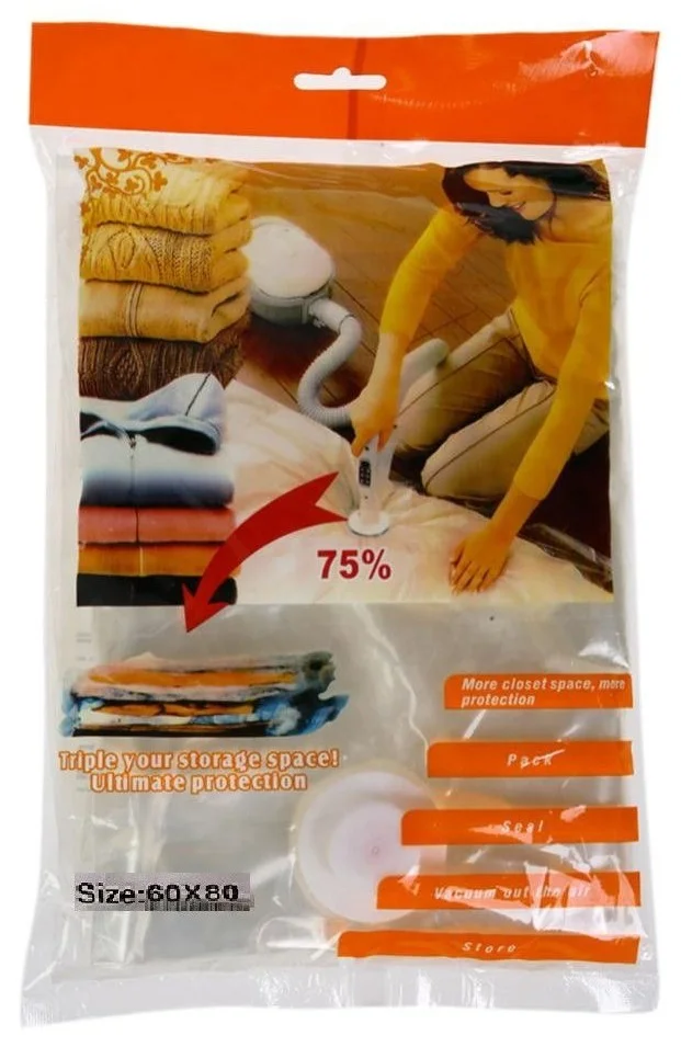 Vacuum bag for clothes 60x80 cm